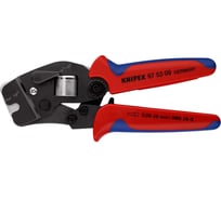 Пресс-клещи для контактных гильз Knipex DIN 46228 1+4, обжим: квадрат, торцевые, 1 гнездо, 0.08-10 + 16 мм², 2 х 6 мм², длина 190 мм, SB KN-975309SB