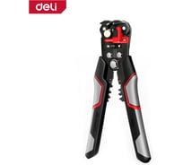 Профессиональный многофункциональный стриппер Deli 3-в-1 DL2017 зачистка+резка+опрессовка, сечение кабеля 0,2-6кв.мм, лезвие CrMoV 178806