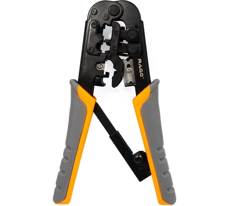 Кримпер для обжима телефонных и компьютерных клемм VIRA by RAGE 4Р RJ10 6P RJ11 RJ12 и 8P RJ45 312108