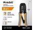 Кримпер для обжима телефонных и компьютерных клемм VIRA by RAGE 4Р RJ10 6P RJ11 RJ12 и 8P RJ45 312108 3