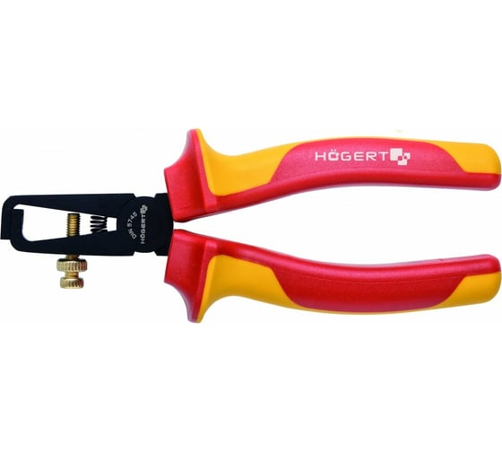 Изолированные клещи для зачистки проводов HOEGERT TECHNIK 160 мм 1000 V HT1P931 1