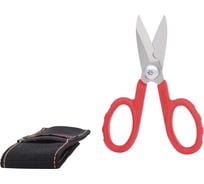 Универсальные ножницы для мастерских KS Tools 140 мм, поясная сумка 118.0060