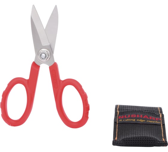 Универсальные ножницы для мастерских KS Tools 140 мм, поясная сумка 118.0060