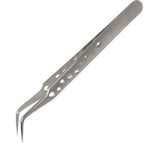 Загнутый пинцет BAKU BK-V9 7-Sa metal with holes 496072