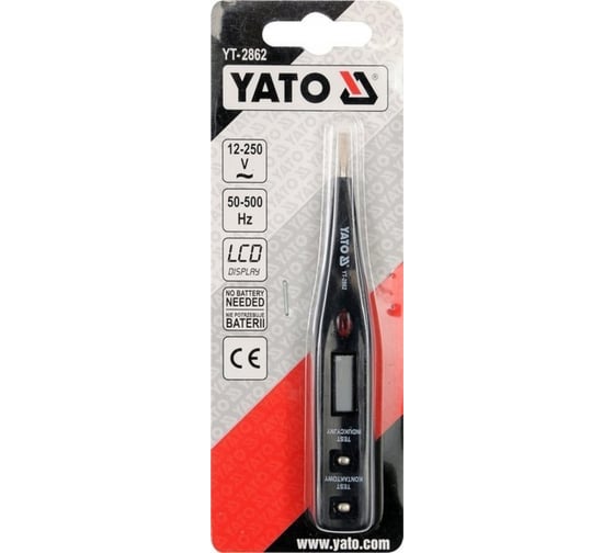 Отвертка-индикатор цифровая YATO 12-220В YT-2862 36132862 092 1