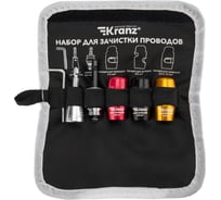Набор для зачистки проводов KRANZ мягкий чехол, 6 предметов KR-92-0460-1