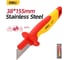 Нож электрика диэлектрический прямой DELI 185мм DL515185 нержавеющая сталь 209484 2