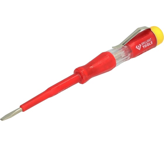Отвертка индикатор напряжения Brilliant Tools 100 - 500 V 140 мм BT120900 1