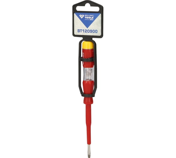 Отвертка индикатор напряжения Brilliant Tools 100 - 500 V 140 мм BT120900