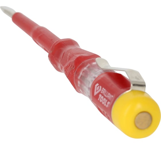 Отвертка индикатор напряжения Brilliant Tools 100 - 500 V 140 мм BT120900