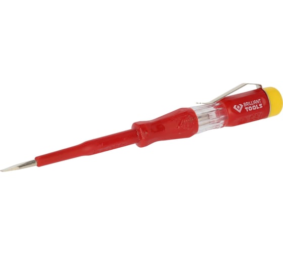 Отвертка индикатор напряжения Brilliant Tools 100 - 500 V 140 мм BT120900