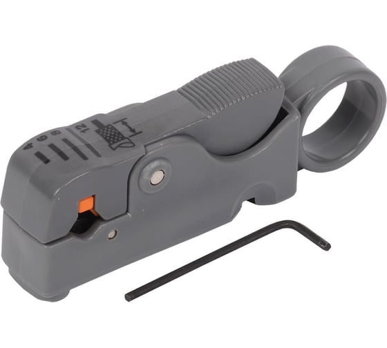 Инструмент для зачистки и обрезки коаксиального кабеля IEK ITK TS2-GR10