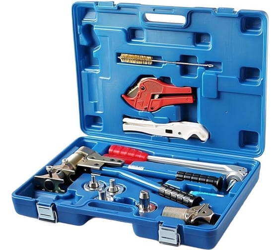 Прессовочный аппарат для фитингов с комплектом насадок для, универсальный VIEIR VER1232-4