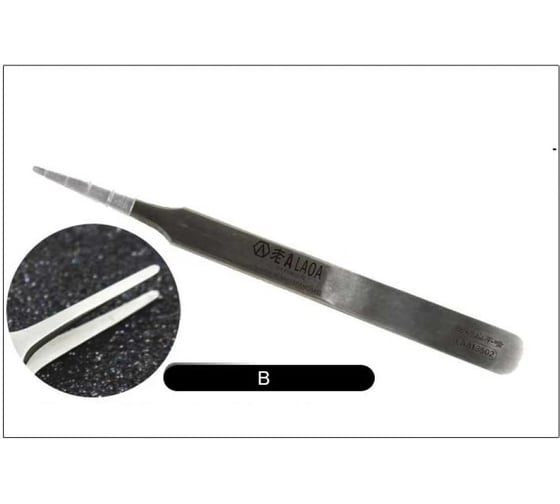 Пинцет LAOA из нержавеющей стали плоский носик LA813502