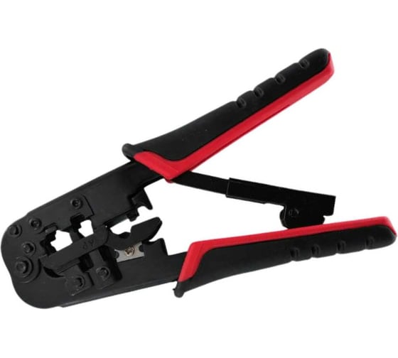 Кримпер Ripo HT-568R для RJ-45/RJ-11/12, цвет черно-красный 009-100020