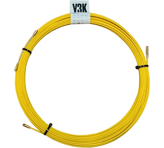 Протяжка для кабеля Metall78.ru, мини УЗК, стеклопруток, D=4,5 мм, L=130 м, (в кассете) 45-130-СК