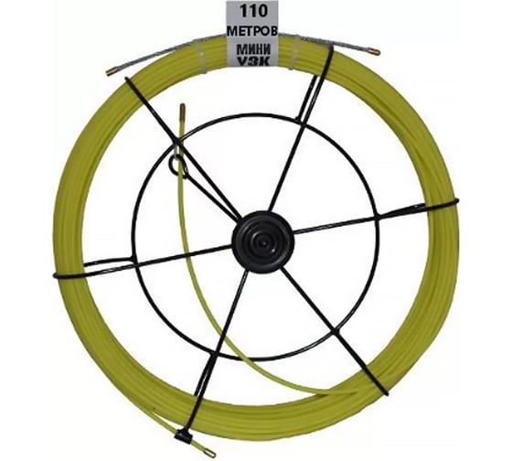 Протяжка для кабеля Metall78.ru, мини УЗК, стеклопруток, D=4,5 мм, L=110 м, (в кассете) 45-110-СК