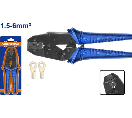 Клещи обжимные WadFow 1.5-6 мм2 228 мм 10/40 WCP2609
