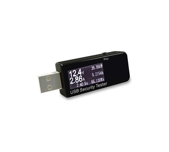 Цифровой тестер USB Espada J7-t, 3-30В, 0-5А (черный) 41723
