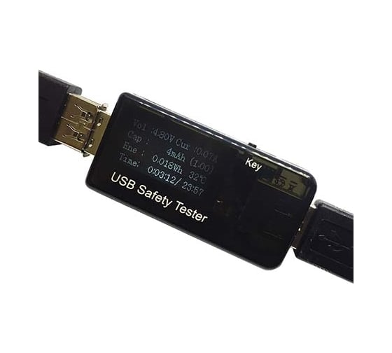 Цифровой тестер USB Espada J7-t, 3-30В, 0-5А (черный) 41723