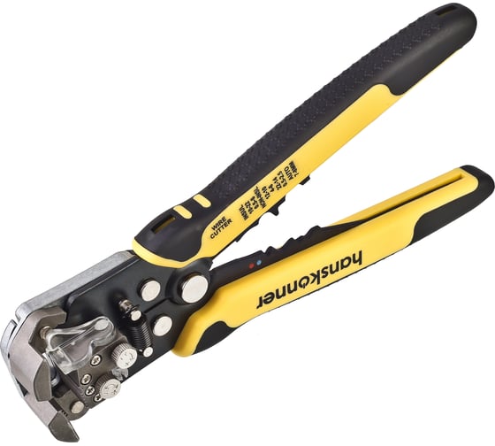 Щипцы (стриппер) для зачистки электропроводов Hanskonner кримпер, кусачки, 210мм HK1020-01-W210