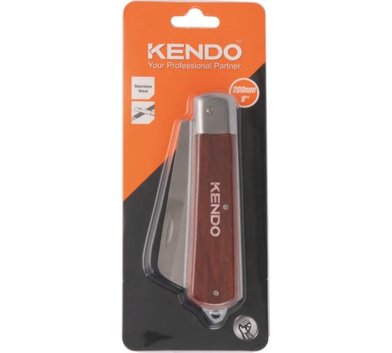 Нож электрика KENDO прямое лезвие 30674