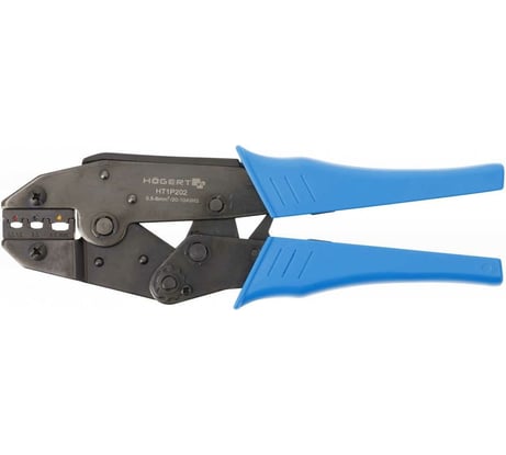Пресс-клещи для клемм HOEGERT TECHNIK диапазон: от 0.5 до 6.0 мм2 (20-10 AWГ) HT1P202