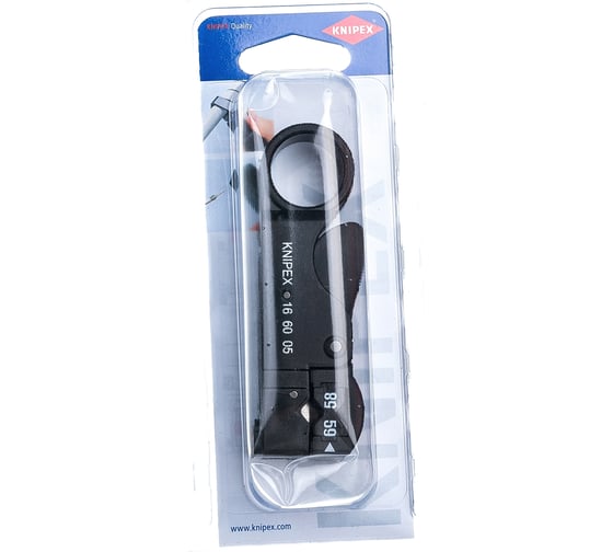 Стриппер коаксиальных кабелей KNIPEX KN-166005SB