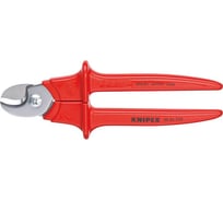 Кабелерез Knipex VDE, диам. 16 мм 50 мм², 230 мм, нерж. хирургическая сталь, 1-комп диэлектрические ручки KN-9506230
