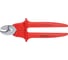 Кабелерез Knipex VDE, диам. 16 мм 50 мм², 230 мм, нерж. хирургическая сталь, 1-комп диэлектрические ручки KN-9506230 1