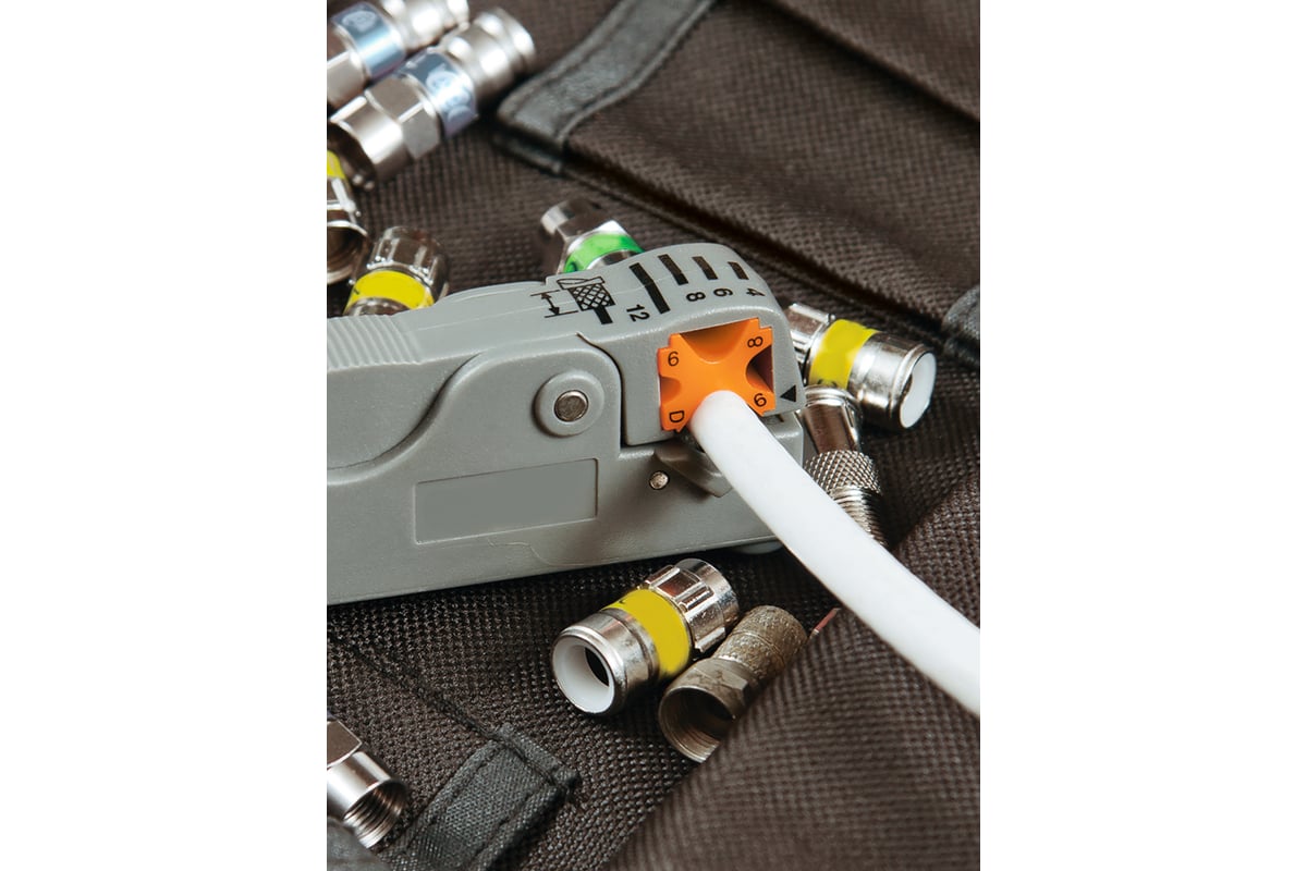 Клещи TDM КЗ-К, зачистка коаксиального кабеля RG-58/59/6/SAT ...