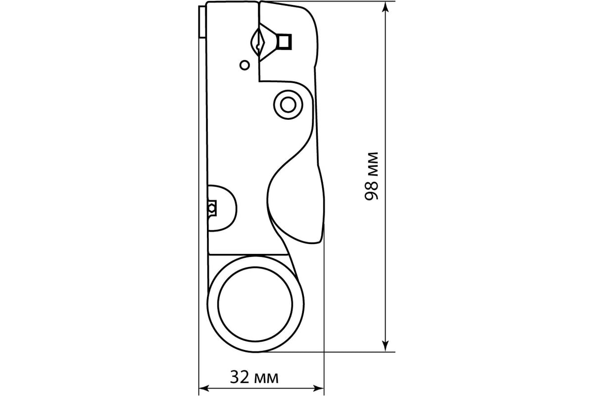 Клещи TDM КЗ-К, зачистка коаксиального кабеля RG-58/59/6/SAT ...