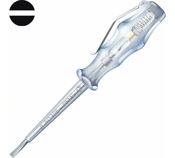 Отвертка-индикатор Wera, 0.5х3х70 мм, WE-005655