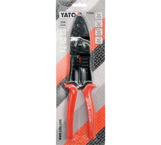 Инстр. для обжима и зачистки проводов YATO YT-2254 37142254 092 1
