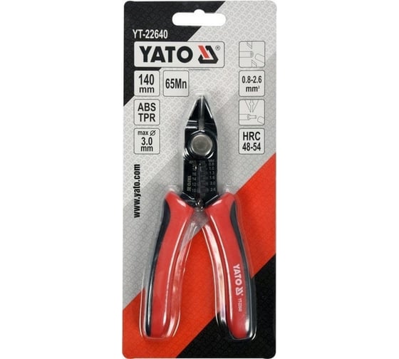 Пассатижи YATO 140мм, со съемником YT-22640