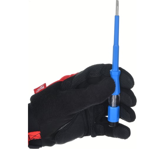 Индикаторная отвертка-пробник Uniel UVT-M15 шлицевая, 190 мм, 600 В, blue UL-00008481