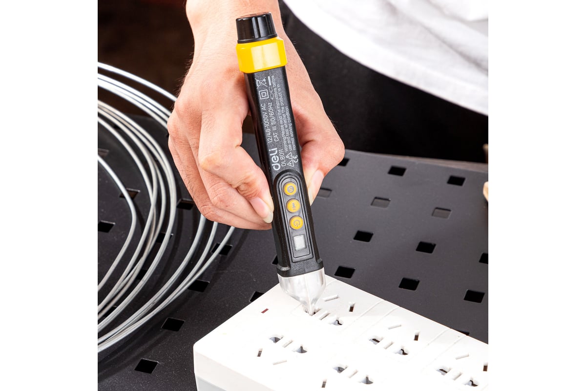 Бесконтактный детектор напряжения DELI DL8011 102975 - выгодная цена ...