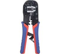 Пресс-клещи для штекеров RJ 45 Knipex 3-в-1, кол-во гнёзд: 1, 8-пин 8P8C, резка и зачистка кабеля, 190 мм KN-975113