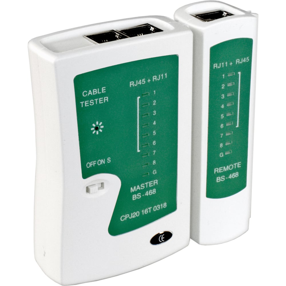 Сетевой тестер ExeGate NS-468 для RJ-45/RJ-11/RJ-12271121 - выгодная ...