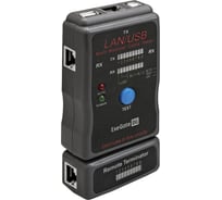Сетевой тестер ExeGate EX-T5448 для RJ-45 RJ-11 RJ-12 USB 293160