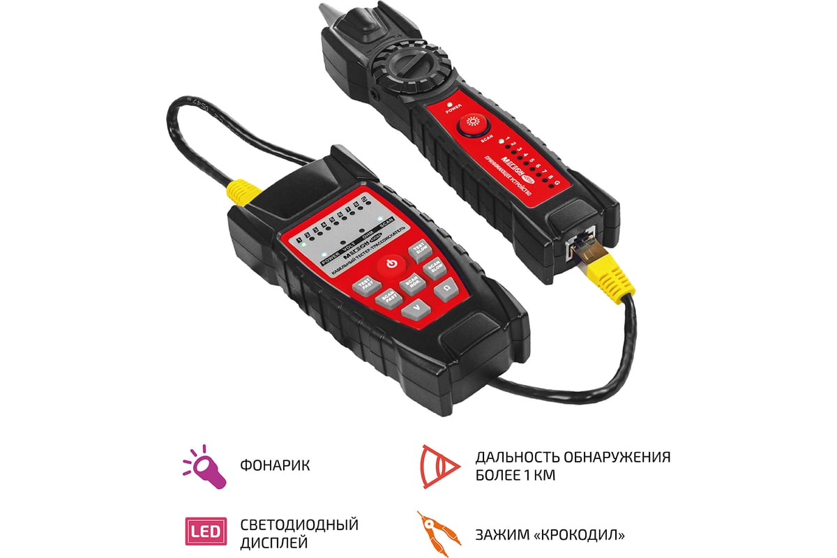 Кабельный тестер-трассоискатель МЕГЕОН 40066 к0000038010 - выгодная ...
