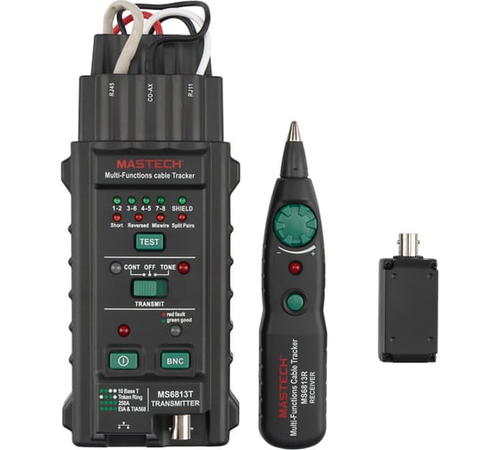 Цифровой тестер сетевых кабелей Mastech MS6813 13-1221
