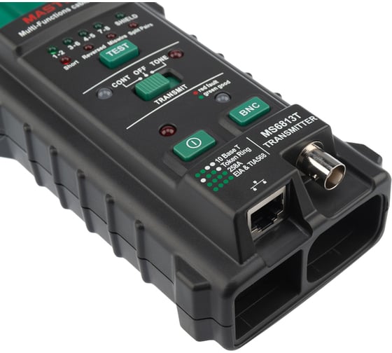 Цифровой тестер сетевых кабелей Mastech MS6813 13-1221