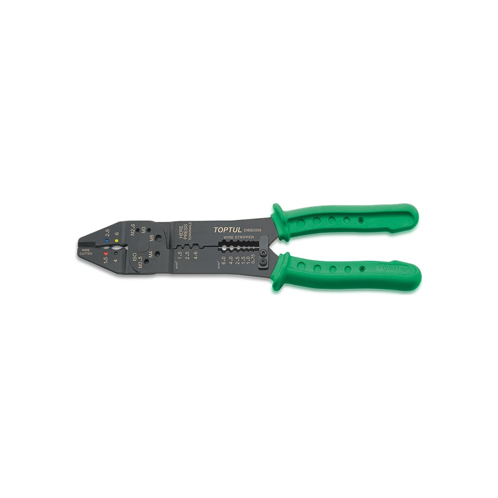 Клещи для обжимки клемм и снятия изоляции TOPTUL DIBB2009 - выгодная ...