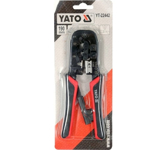 Кримпер для телефонных разъемов YATO rj45 rj11 YT-22442
