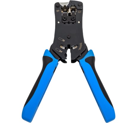 Обжимной инструмент Cabeus для RJ-45 (8р8с), RJ-11/12 (6р6с, 6р4с, 6р2с), 4р4с, 4р2с, профессиональный HT-N468B