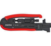 Обжимной инструмент для штекеров на коаксиальном кабеле KNIPEX KN-974020SB