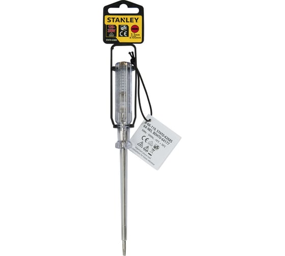 Отвертка-электрический пробник Stanley 100-500В DIY 150 мм 0-66-119
