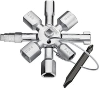 Ключ для электрошкафов с битой и переходником Knipex KN-001101