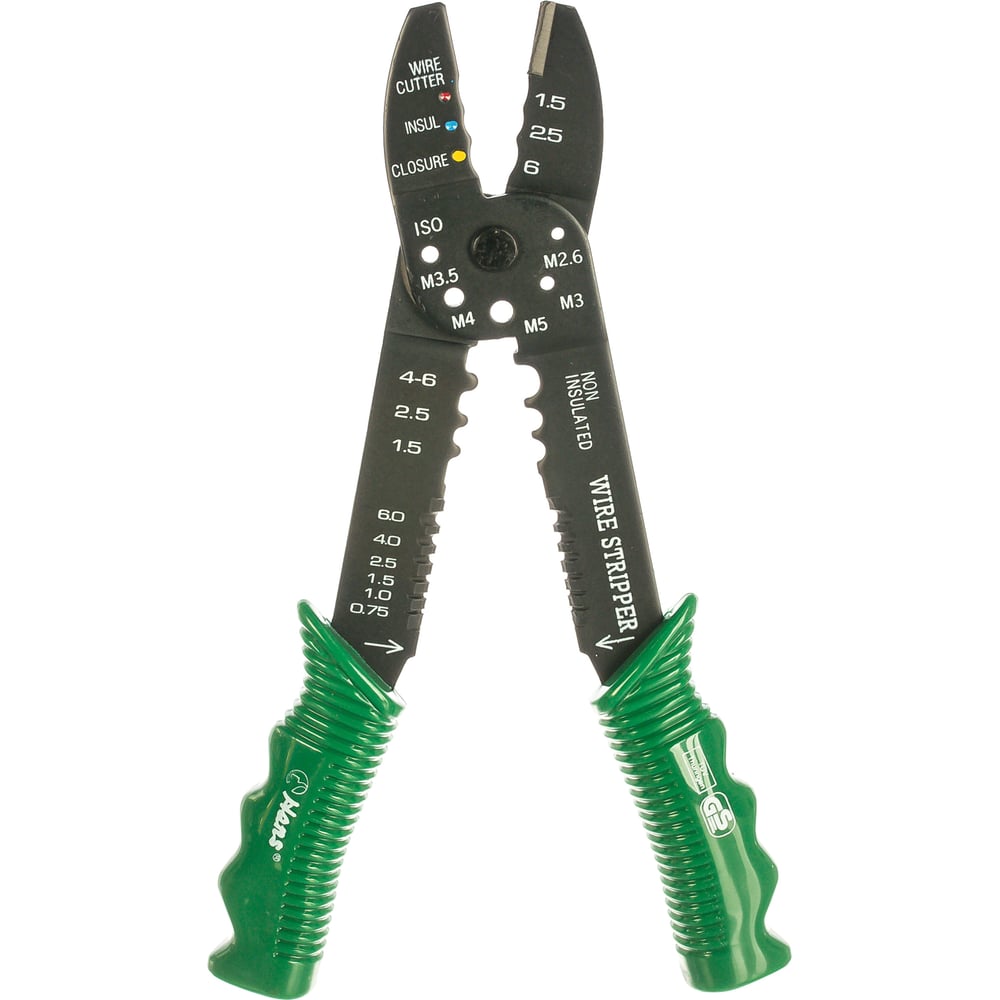 Клещи для зачистки и обжимки проводов 225мм Hans 1932-09 - выгодная ...